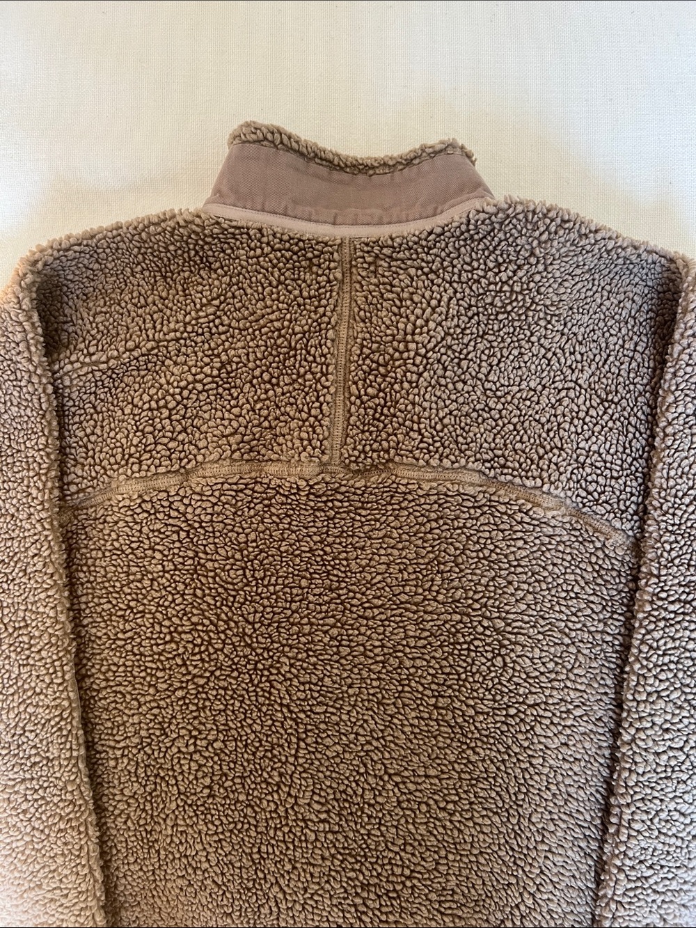 Madhappy Taupe Sherpa Half-Zip Pullover - Picture 3 of 3